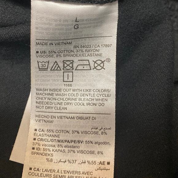 Old Navy Women's Black High Waisted Palazzo Wide Leg Trousers Pants Size L - Picture 5 of 5